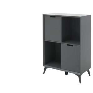 Highboard  Netro ¦ grau ¦ Maße (cm): B: 80 H: 115 T: 40.0
