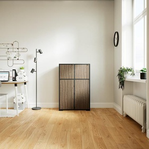 Highboard Nussbaum - Elegantes Highboard: Türen in Nussbaum - Hochwertige Materialien - 79 x 119 x 34 cm, Selbst designen