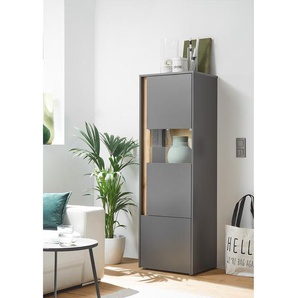 Highboard 50 x 155 x 40cm Grau/Anthrazit