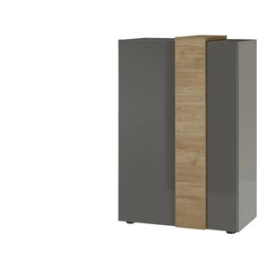 Highboard  Potano ¦ grau ¦ Maße (cm): B: 78 H: 116 T: 44.0