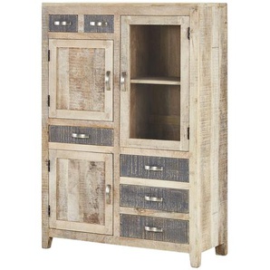 Highboard  Quarter ¦ holzfarben ¦ Maße (cm): B: 100 H: 148 T: 43