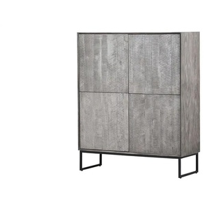 Highboard  Rack ¦ grau ¦ Maße (cm): B: 115 H: 138 T: 42.0