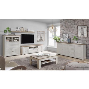 Highboard I 115 x 136 x 44cm Weiß