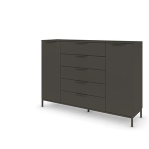 Highboard  Frome ¦ schwarz ¦ Maße (cm): B: 160 H: 111