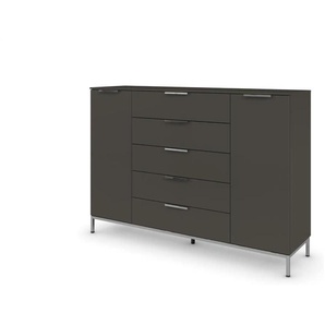 Highboard  Frome ¦ schwarz ¦ Maße (cm): B: 160 H: 111
