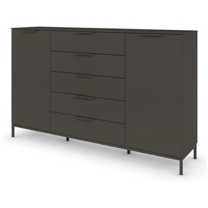 Highboard  Frome ¦ schwarz ¦ Maße (cm): B: 180 H: 111