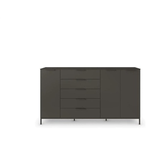Highboard  Frome ¦ schwarz ¦ Maße (cm): B: 199 H: 111
