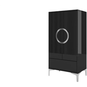 Highboard  Eva ¦ schwarz ¦ Maße (cm): B: 60 H: 120