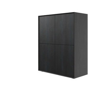 Highboard - schwarz - Materialmix - 100 cm - 120 cm - cm 43,0 | Möbel Kraft