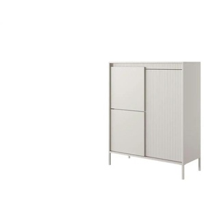 Highboard - schwarz - Materialmix - 103 cm - 123 cm | Möbel Kraft