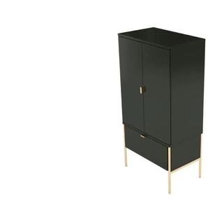 Highboard - schwarz - Materialmix - 60 cm - 120 cm | Möbel Kraft
