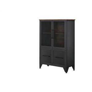 Highboard - schwarz - Materialmix - 70 cm - 101 cm | Möbel Kraft