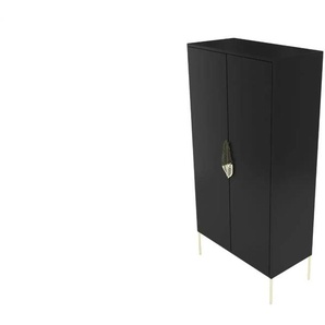 Highboard - schwarz - Materialmix - 80 cm - 160 cm | Möbel Kraft