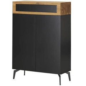 Highboard - schwarz - Materialmix - 90 cm - 130 cm - cm 40,0 | Möbel Kraft