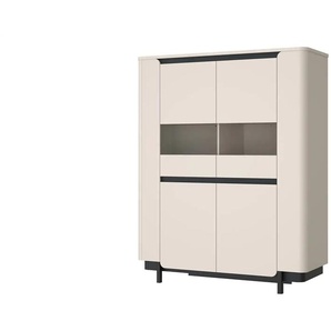 Highboard Softclose - beige - Materialmix - 130,3 cm - 161,1 cm - cm 44,8 | Möbel Kraft