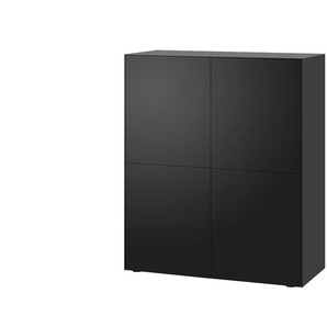 Highboard  Stream Premium ¦ schwarz ¦ Maße (cm): B: 100 H: 120 T: 43.0