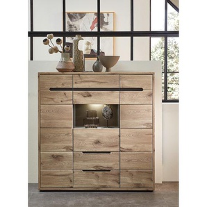 Highboard 125 x 128 x 38cm Braun