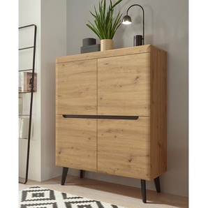 Highboard II 107 x 134 x 40cm Braun
