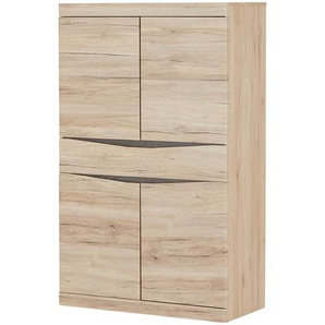 Highboard  Turino ¦ holzfarben ¦ Maße (cm): B: 86 H: 139 T: 40.0