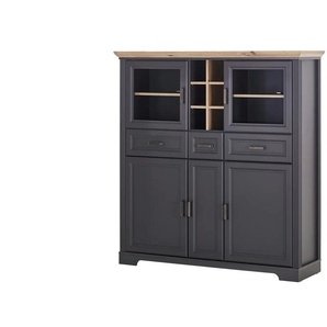 Highboard  Varese ¦ grau ¦ Maße (cm): B: 143 H: 150 T: 42.0