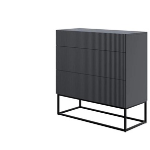 Selsey Highboard Veldio ¦ schwarz ¦ Maße (cm): B: 90 H: 90