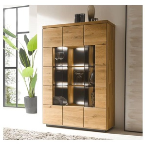Highboard Venta Plus, Eiche natur massiv