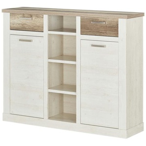Highboard  Viareggio ¦ weiß ¦ Maße (cm): B: 159,6 H: 128,3 T: 41.3