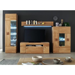 Highboard II 90 x 141 x 38cm Glastür rechts Braun