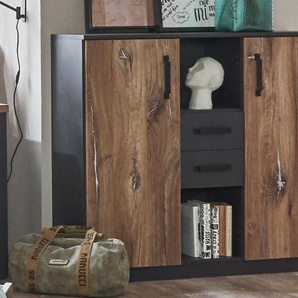 Highboard Virginia, Flagstaff Eiche, 124 x 105 cm