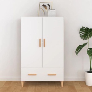 Highboard Weiß 70x31x115 cm Holzwerkstoff