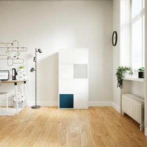 Highboard Weiß - Elegantes Highboard: Türen in Weiß - Hochwertige Materialien - 77 x 156 x 34 cm, Selbst designen
