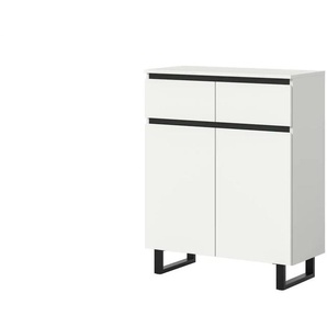 Highboard  Tomasa ¦ weiß ¦ Maße (cm): B: 80 H: 99