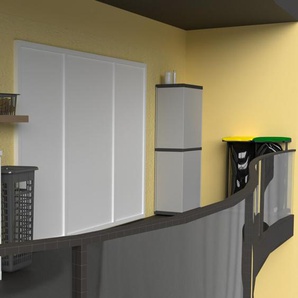 Idralite - Hillie Indoor Outdoor 1-türiger Hochschrank mit 4 Regalböden