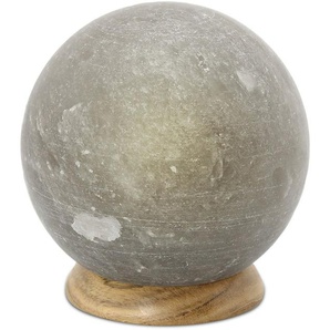 HIMALAYA SALT DREAMS Salzkristall-Tischlampe Planet, Leuchtmittel wechselbar, Warmweiß, Handgefertigt aus Salzkristall - jeder Stein ein Unikat, ca.3 kg
