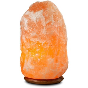 HIMALAYA SALT DREAMS Salzkristall-Tischlampe Rock, Leuchtmittel wechselbar, Warmweiß, Handgefertigt aus Salzkristall - jeder Stein ein Unikat, ca.18-22 kg