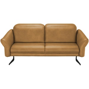 himolla 1059  Sofa 2 5-sitzig  ¦ gelb ¦ Maße (cm): B: 193 H: 81 T: 107.0