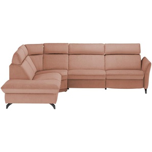 himolla Ecksofa  1926 ¦ rosa/pink ¦ Maße (cm): B: 245 H: 92 T: 278.0