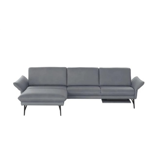 himolla Ecksofa Echtleder 1928 ¦ grau ¦ Maße (cm): B: 296 H: 85 T: 175.0
