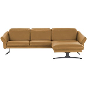 himolla Ecksofa aus Echtleder 1059 ¦ gelb ¦ Maße (cm): B: 284 H: 83 T: 179.0