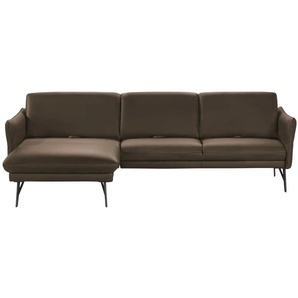 himolla Ecksofa Leder 1928 ¦ braun ¦ Maße (cm): B: 280 H: 83 T: 175.0