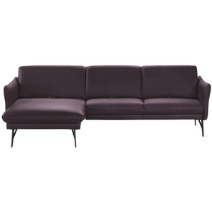 himolla Ecksofa Leder  1928 ¦ lila/violett ¦ Maße (cm): B: 280 H: 83 T: 175.0
