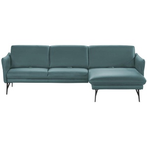 himolla Ecksofa Leder  1928 ¦ türkis/petrol ¦ Maße (cm): B: 280 H: 83 T: 175.0