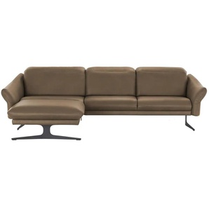 himolla Ecksofa Leder aus Echtleder 1059 ¦ braun ¦ Maße (cm): B: 284 H: 83 T: 179.0