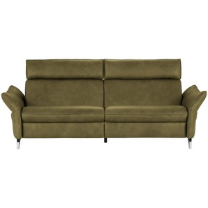 himolla Einzelsofa aus Echtleder 1926 ¦ grün ¦ Maße (cm): B: 224 H: 94 T: 95.0