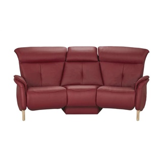 himolla Einzelsofa Leder  4708 ¦ rot ¦ Maße (cm): B: 216 H: 97 T: 119.0