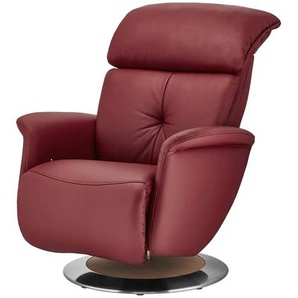himolla Funktionssessel Leder 7708 ¦ rot ¦ Maße (cm): B: 79 H: 99 T: 101.0