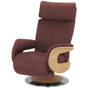 himolla Funktionssessel Leder  7818 - rot - Materialmix - 75 cm - 112 cm - 87 cm | Möbel Kraft