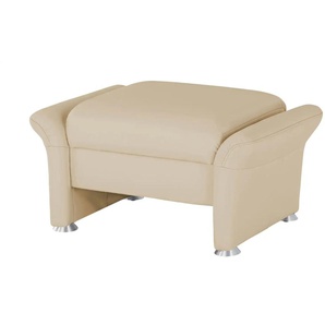 himolla Lederhocker  6001 ¦ beige ¦ Maße (cm): B: 79 H: 43 T: 57.0