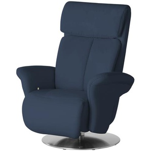 himolla Ledersessel mit Relaxfunktion 7227 - blau - Materialmix - 82 cm - 107 cm - 88 cm | Möbel Kraft