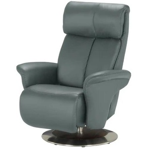 himolla Ledersessel  7227 ¦ blau ¦ Maße (cm): B: 82 H: 109 T: 90.0